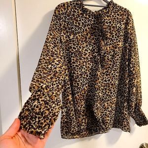 Leopard Print Women's Top